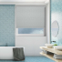 Ava Hint of Blue Electric Roller Blinds