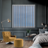 Bedtime Cathedral Grey Replacement Vertical Blind Slats Open