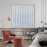 Bedtime Delicate White Replacement Vertical Blind Slats Open