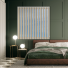 Blackout Thermic Beige Vertical Blinds Open