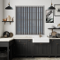 Charlie Graphite Vertical Blinds Open