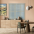 Couture Leaf Vertical Blinds Open