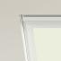 Delicate Cream Optilight Roof Window Blinds Detail White Frame