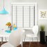 Glacier White with Steel Tape Wood Venetian Blinds