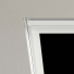 Jet Black Balio Roof Window Blinds Detail White Frame