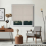 Luxe Stone Grey Electric No Drill Roller Blinds