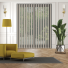Luxe Stone Grey Replacement Vertical Blind Slats Open
