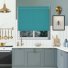 Luxe Teal Electric No Drill Roller Blinds
