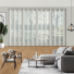 Luxe White Vertical Blinds Open
