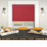 Origin Bright Red Electric No Drill Roller Blinds