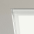 Pure White Aurora Roof Window Blinds Detail White Frame