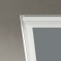 Shower Safe Grey Aurora Roof Window Blinds Detail White Frame