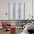 Stria Rose Grey Replacement Vertical Blind Slats Open