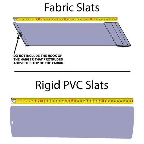 Combined slats measuring