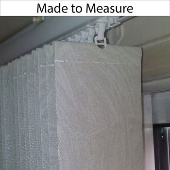 Made to measure vertical blind slats
