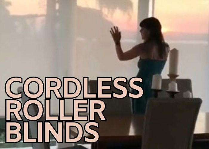 Cordless roller blinds